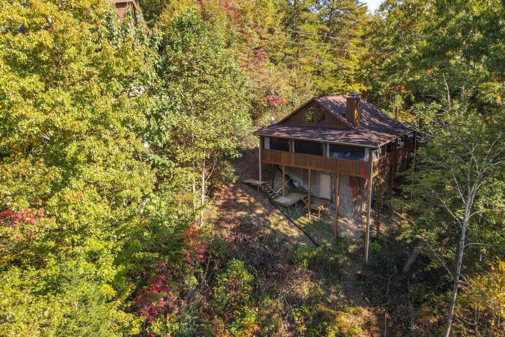 Nice View Fireplace, Hot Tub, Porch Bed, Private Sevierville Exterior foto
